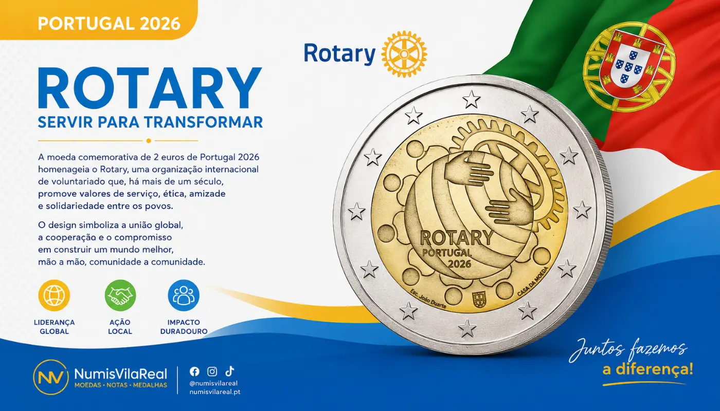 2&euro; Portugal 2026 Rotary Portugal