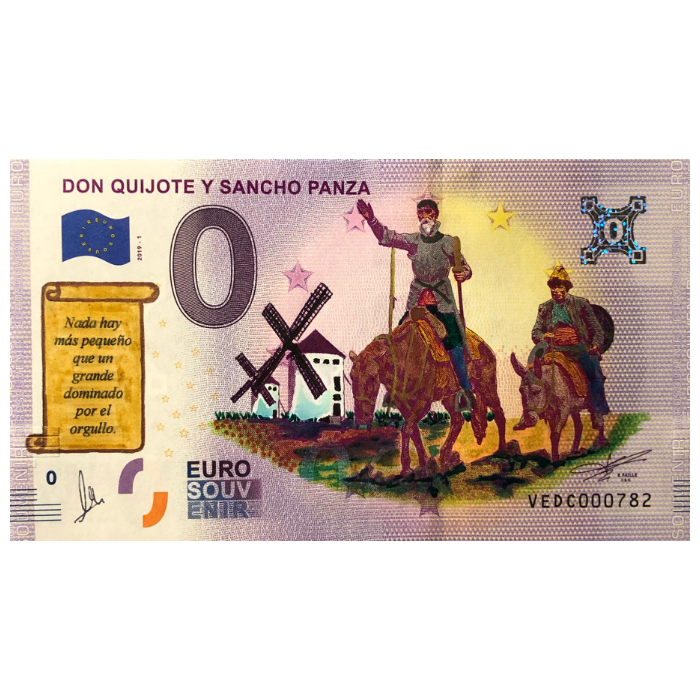 Espanha: Don Quijote y Sancho Panza (pintada à mão)