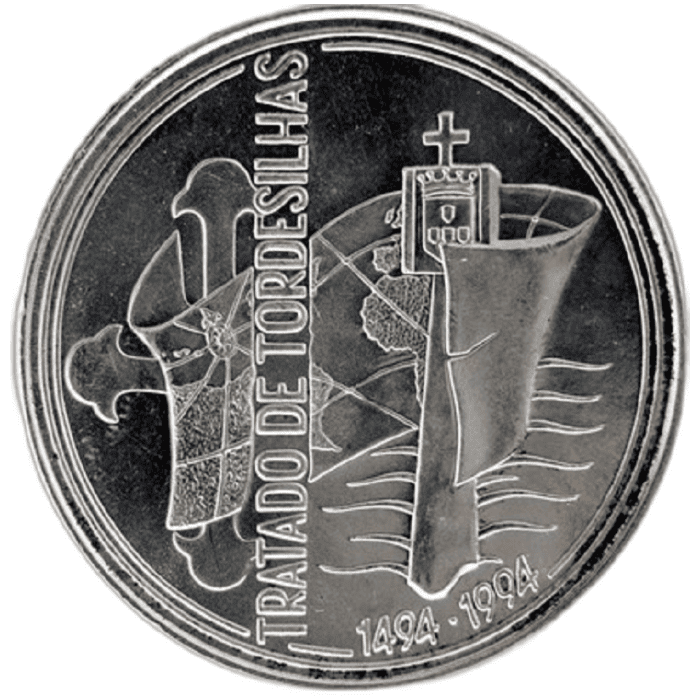 1000 Escudos Tratado de Tordesilhas 1994 PRATA
