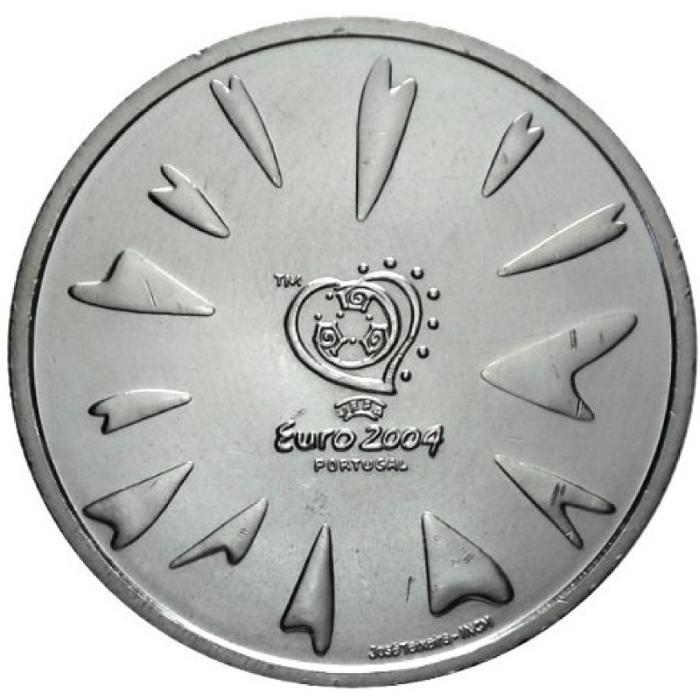 8€ 2004 Euro 2004 Futebol O Golo PRATA