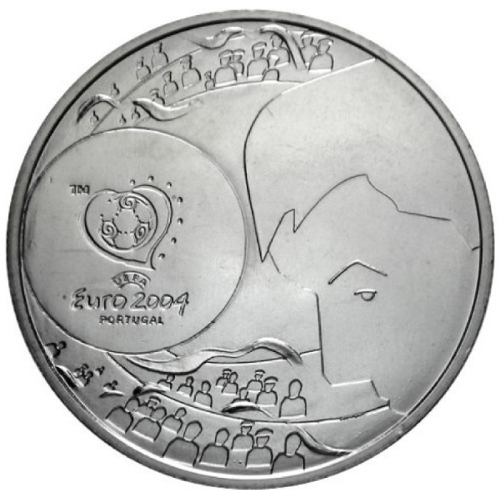 8€ 2004 Euro 2004 Futebol O Remate PRATA