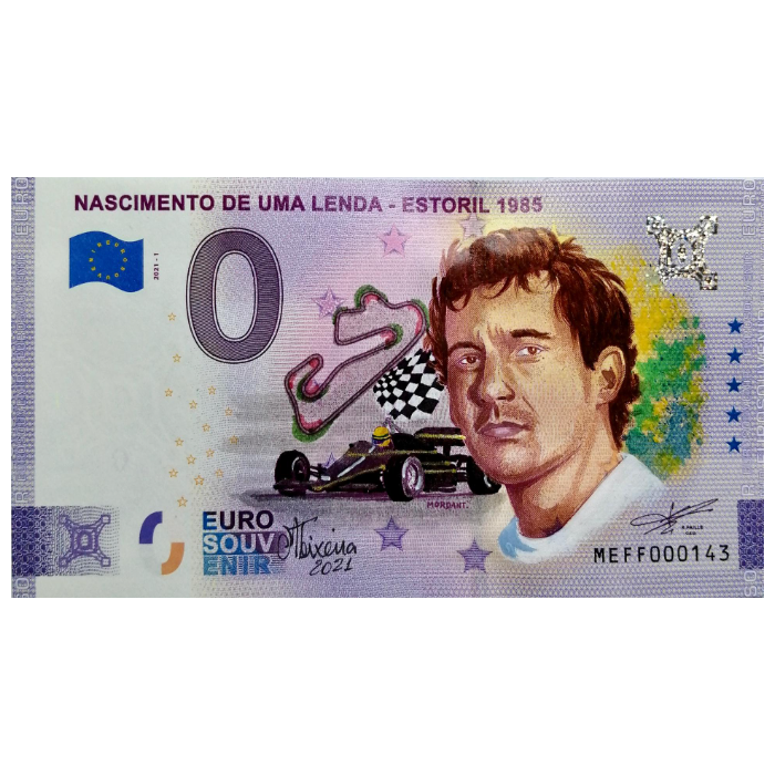 Nascimento de uma Lenda - Estoril 1985 (Ayrton Senna) MEFF 2021-1 (pintada por Manuel Teixeira)