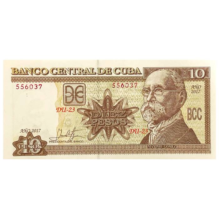 UNC 10 Pesos Caraíbas 2017
