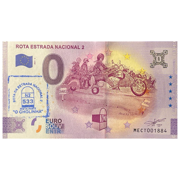 Rota Estrada Nacional 2 MECT 2021-2 (carimbo Km533 O Cholinha Santiago do Escoural)