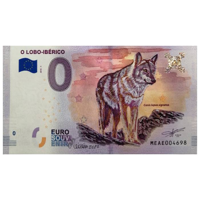 O Lobo Ibérico MEAE 2018-1 (pintada por Manuel Teixeira)