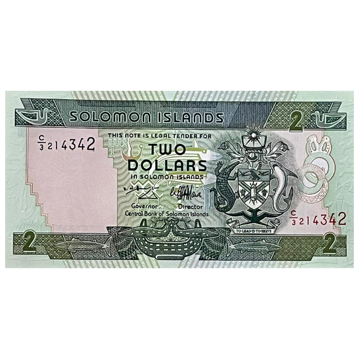 UNC 2 Dollars 1997 (N/D) Ilhas Salomão
