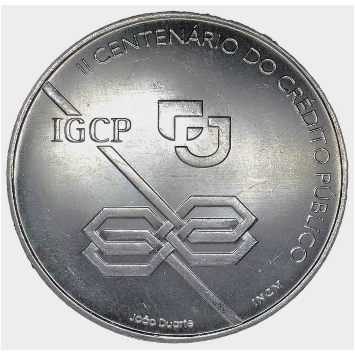 1000 Escudos II Centenário do Crédito Público 1997 PRATA