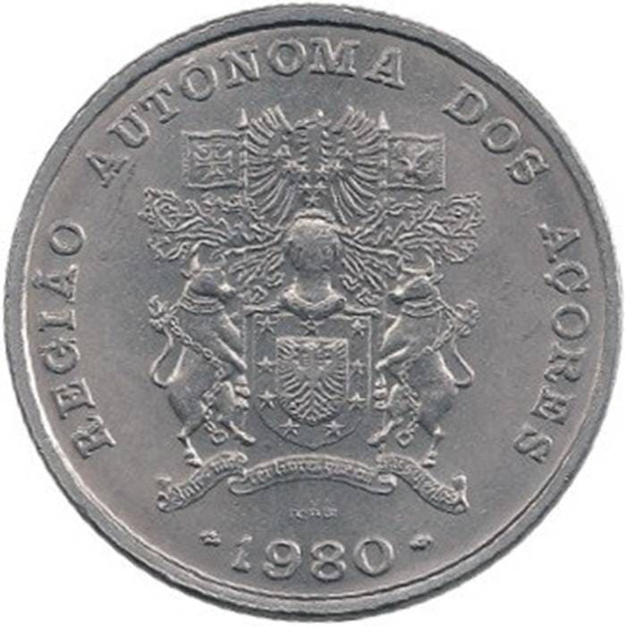 25 Escudos 1980 Região Autónoma dos Açores