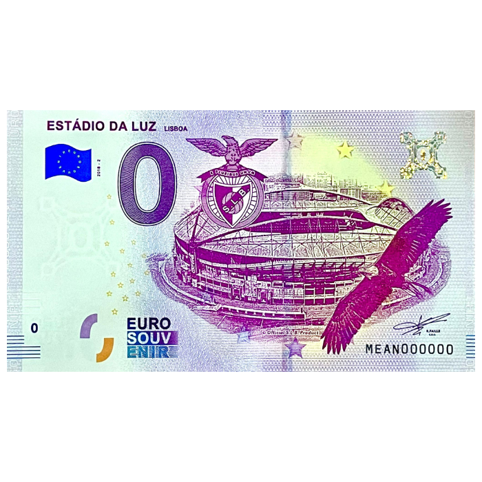 Estádio da Luz: Lisboa MEAN 2018-2 número de série 000000 