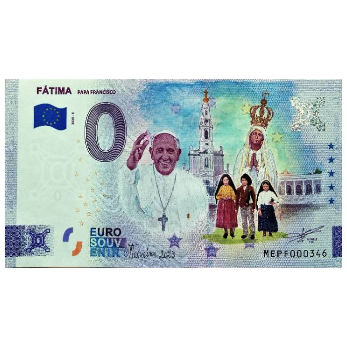 Fátima - Papa Francisco MEPF 2023-4 (pintada por Manuel Teixeira)