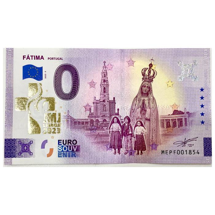 Fátima - Portugal MEPF 2023-5 (sobreimpressão JMJ LISBOA 2023) GOLD