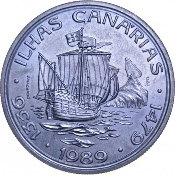 100 Escudos 1989 Ilhas Canárias Série II