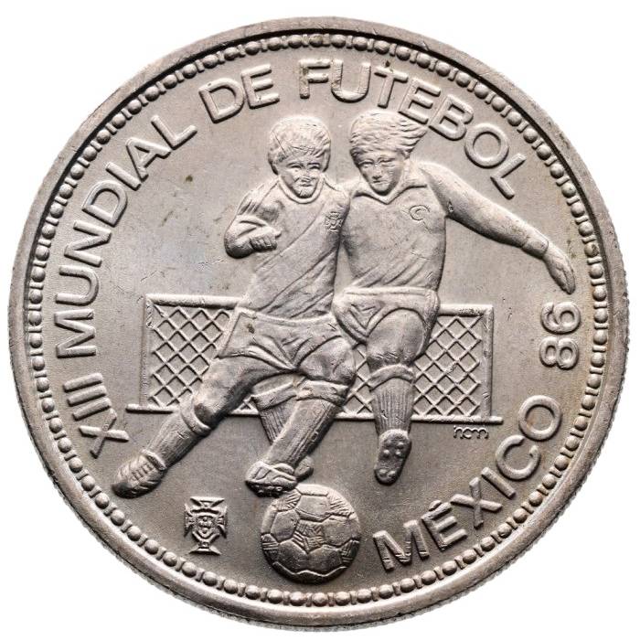 100 Escudos 1986 XIII Mundial de Futebol - México 86