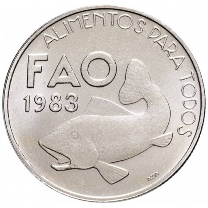 25 Escudos 1985 FAO