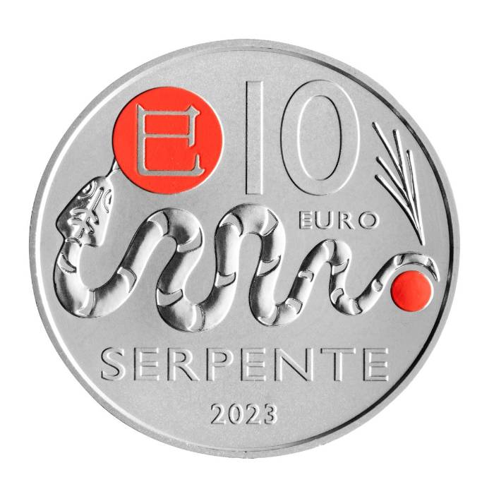 San Marino 10 Euros 2023 Ano da Cobra