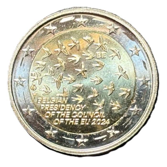 2024 Bélgica Presidência do Conselho da UE 2024 (moeda de rolo)