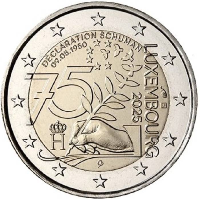 2025 Luxemburgo 75. Aniversário da Declaração de Schuman 