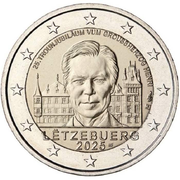 2025 Luxemburgo 25. Aniversário da Acessão do Trono do Grão-Duque Henri