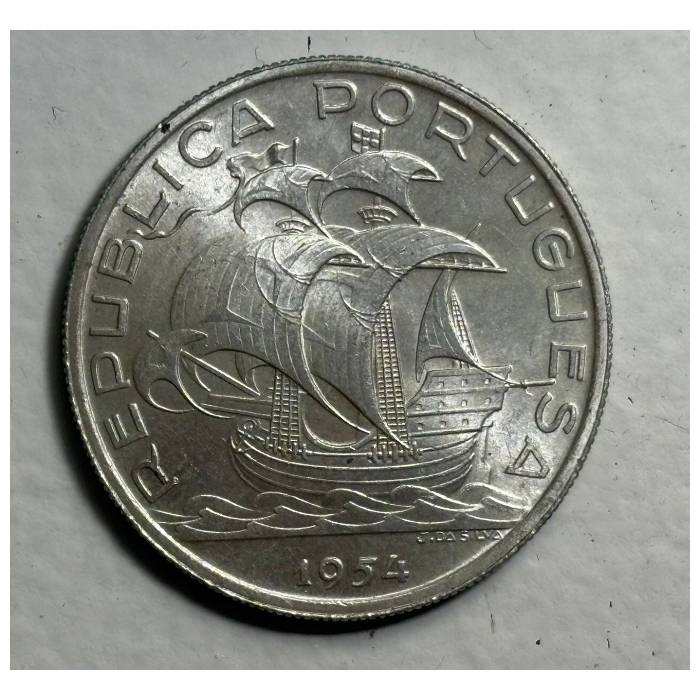 10 Escudos 1954 PRATA SOBERBA