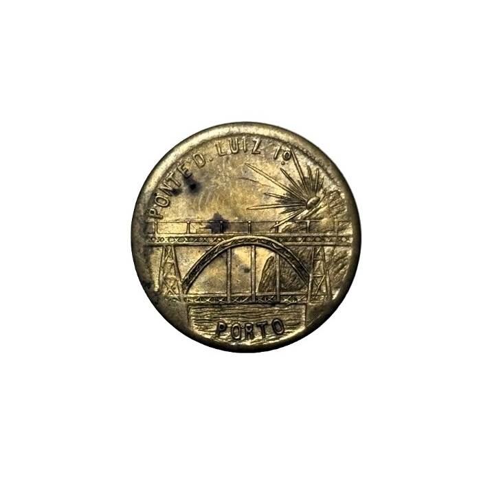 Ficha Ponte D. Luís I 1/2 Centavo 1913