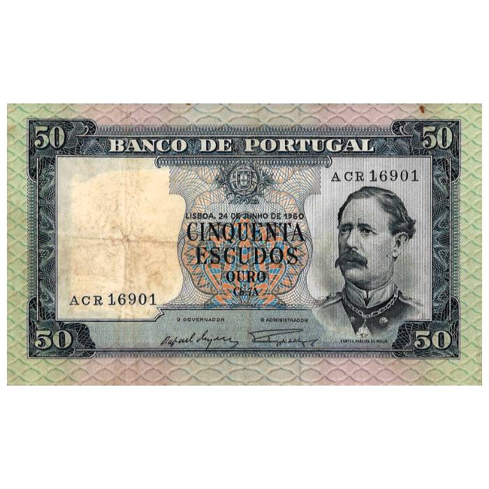 50 escudos Chapa 7A Fontes Pereira de Melo 24 de junho de 1960 #ACR 16901 MBC