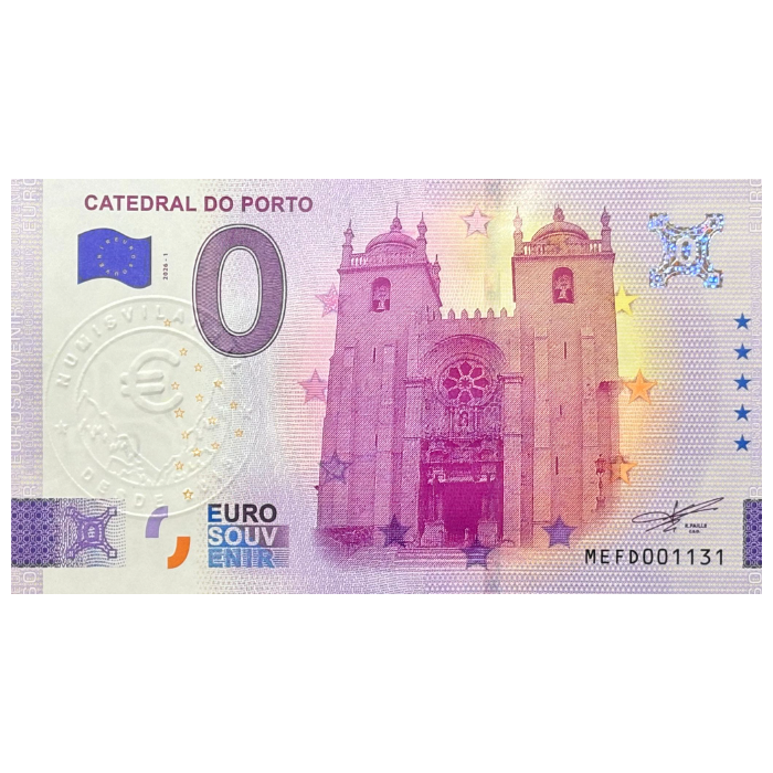Sé do Porto MEFD 2026-1 (selo branco NumisVilaReal)