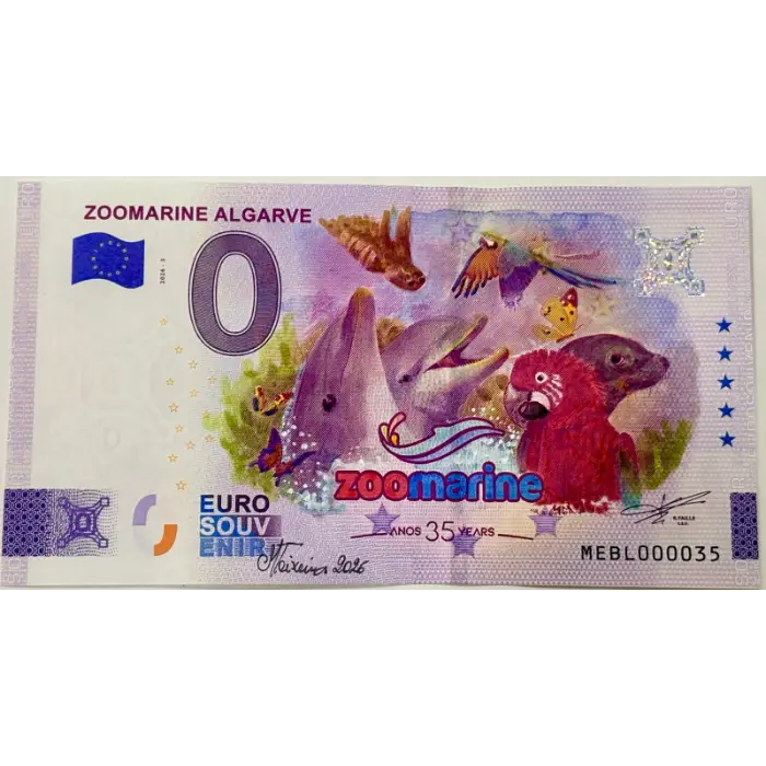 Zoomarine Algarve 35 Anos MEBL 2026-3 (pintada à mão por Manuel Teixeira)