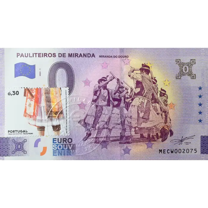 Pauliteiros de Miranda - Miranda do Douro MECW 2022-1 (selo branco NumisVilaReal)