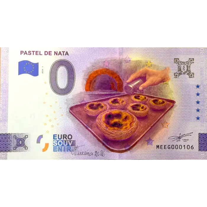 Pastel de Nata 2026-1 (pintada à mão por Manuel Teixeira)
