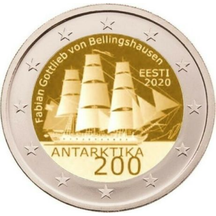 2020 Estónia 200º Aniversário do Descobrimento da Antártida