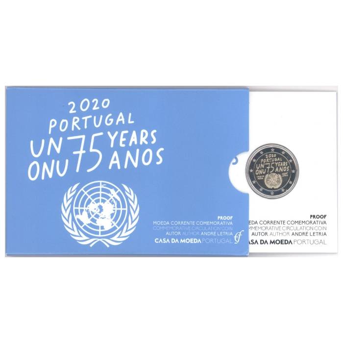 PROOF 2€ 2020 Portugal 75 Anos da ONU 