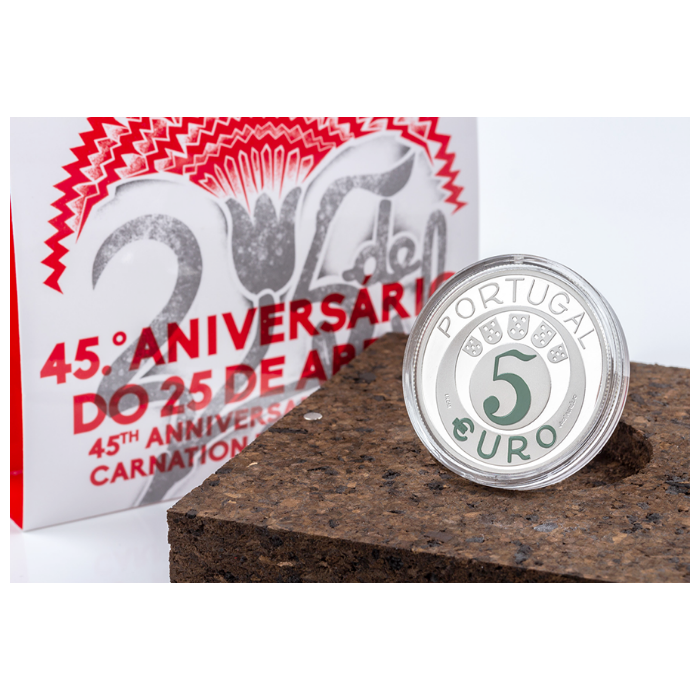 5€ 2019 45º Aniversário do 25 de abril PROOF