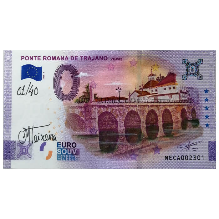 Ponte Romana de Trajano: Chaves MECA 2020-1 ANNIVERSARY (pintada por Manuel Teixeira)