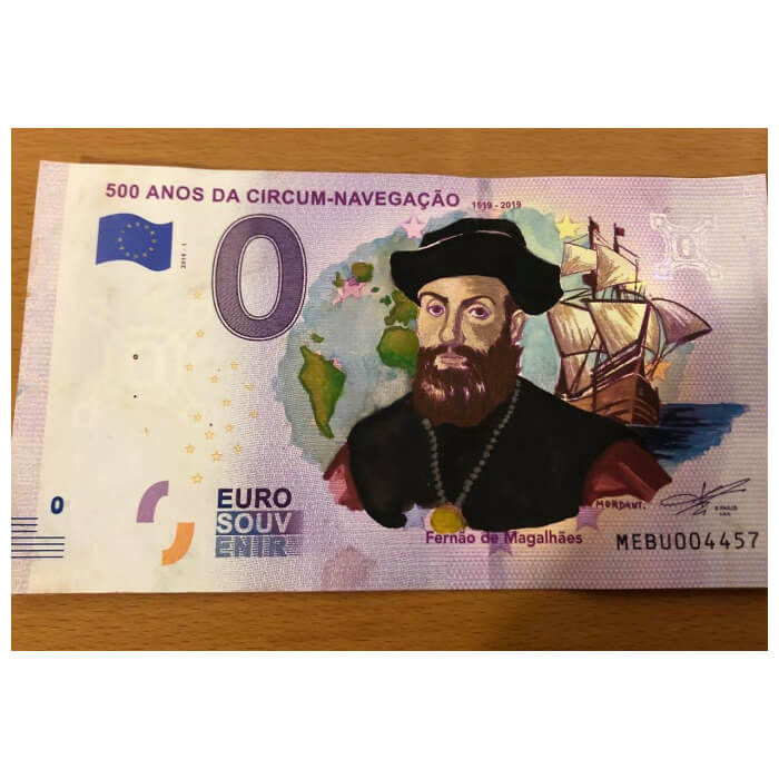 500 Anos da Circum-navegação: 1519-2019 (Fernão de Magalhães) MEBU 2019-1 (pintada por Inês Ribeiro)
