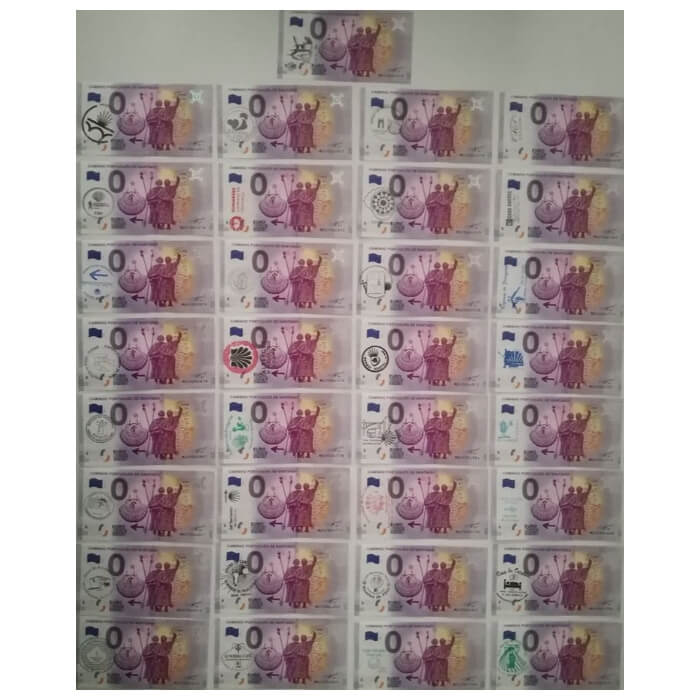 Caminho Português de Santiago MECF 2019-1 (33 carimbos de locais do Caminho de Santiago português)