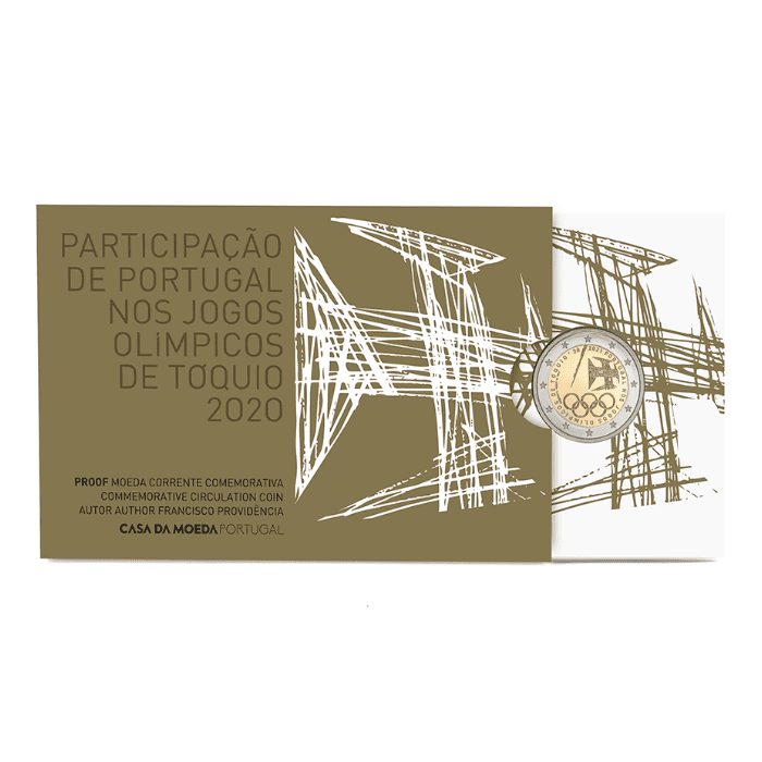 PROOF 2&euro; 2021 Portugal Participação Portuguesa nos Jogos Olímpicos de Tóquio