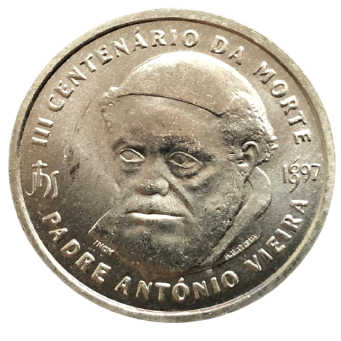 500 Escudos 1997 III Centenário da Morte do Pe. António Vieira PRATA 