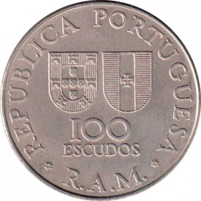 100 Escudos 1981 Região Autónoma da Madeira