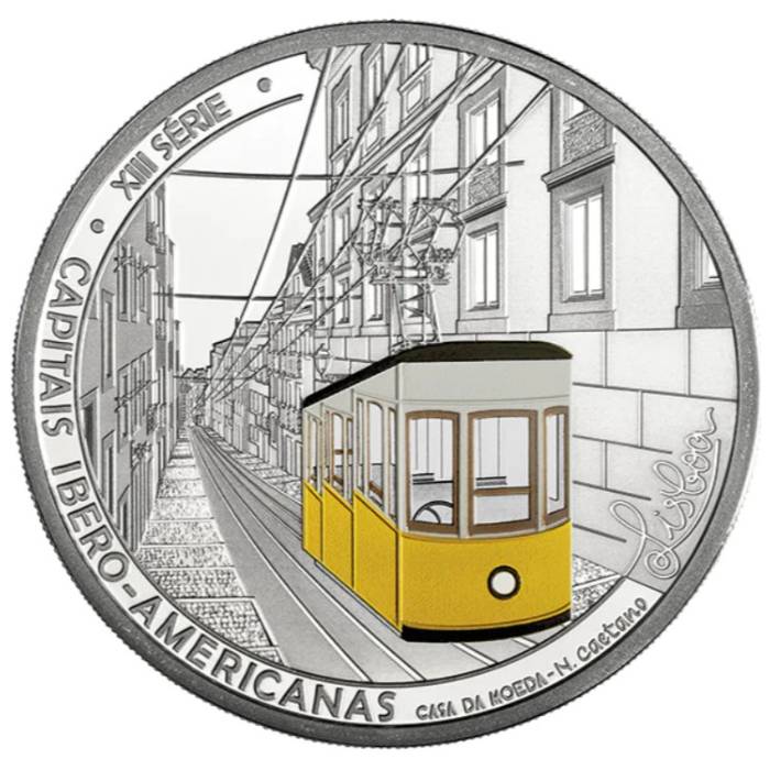 PROOF 7,5€ 2024 Capitais Ibero-Americanas, Lisboa PRATA
