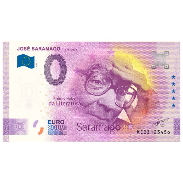 José Saramago 1922-2022 MEBZ 2022-1 (carimbo NumisVilaReal)