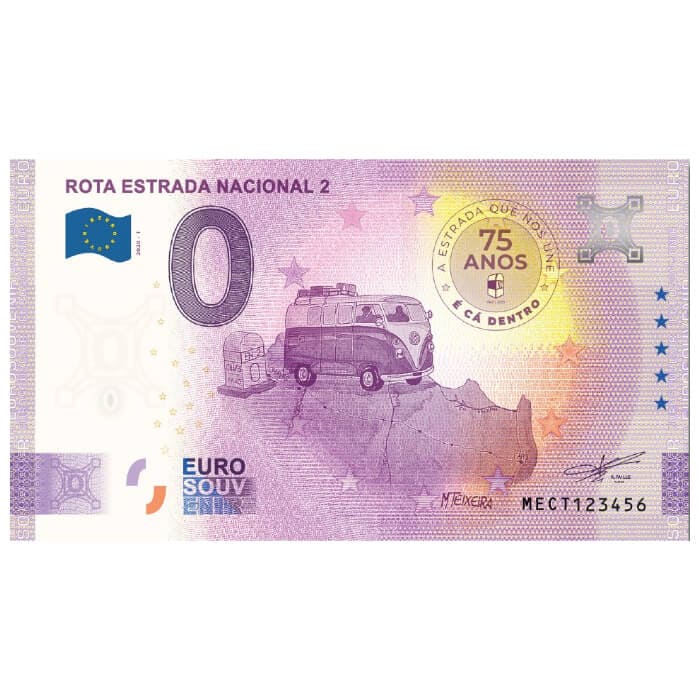 CARTEIRA Rota Estrada Nacional 2 DELUXE (2 notas) MECT 2020-1