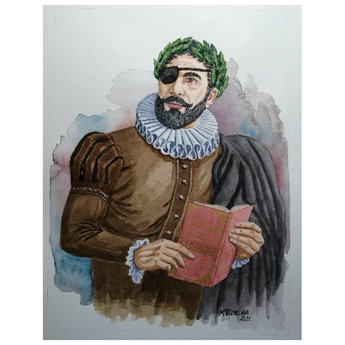 Luís de Camões: 1524-1580 MEVR 2021-1 (autografada por Manuel Teixeira)