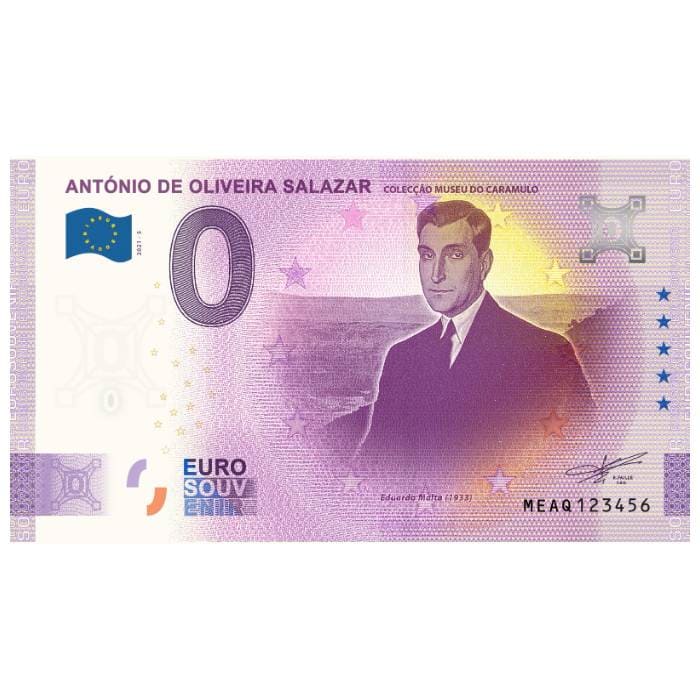 CARTEIRA António de Oliveira Salazar: Colecção Museu do Caramulo MEAQ 2021-5 (sobreimpressão a cores)