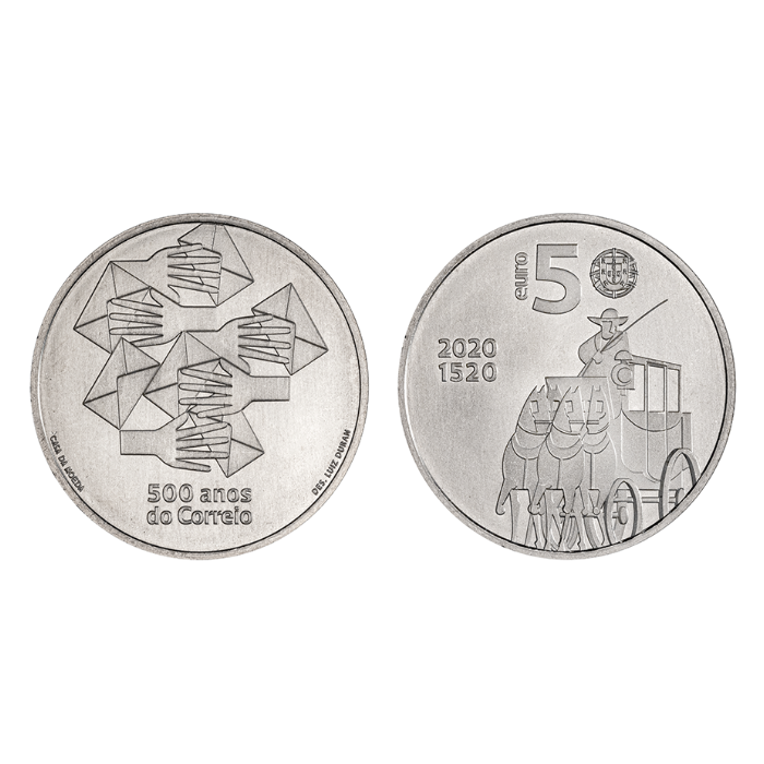 5€ 2020 500 anos dos CTT