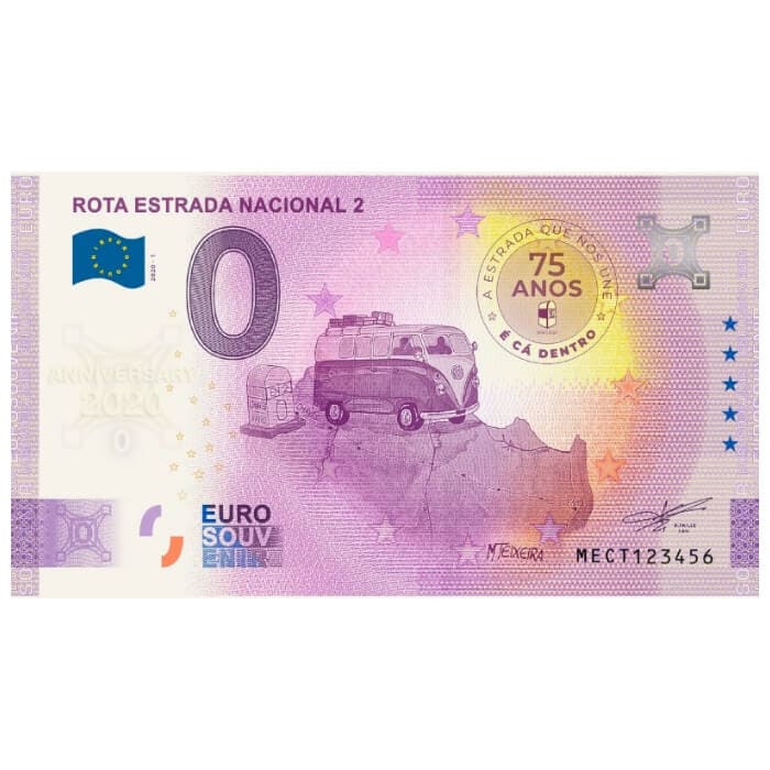CARTEIRA Rota Estrada Nacional 2 DELUXE (2 notas) MECT 2020-1